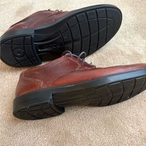Ecco Men's Rich Brown Leather Oxfords